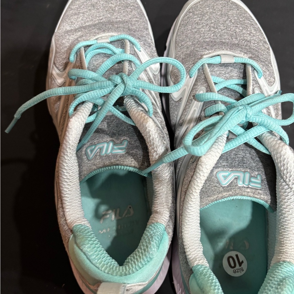 Fila Women's Athletic Shoes - Gray and Teal